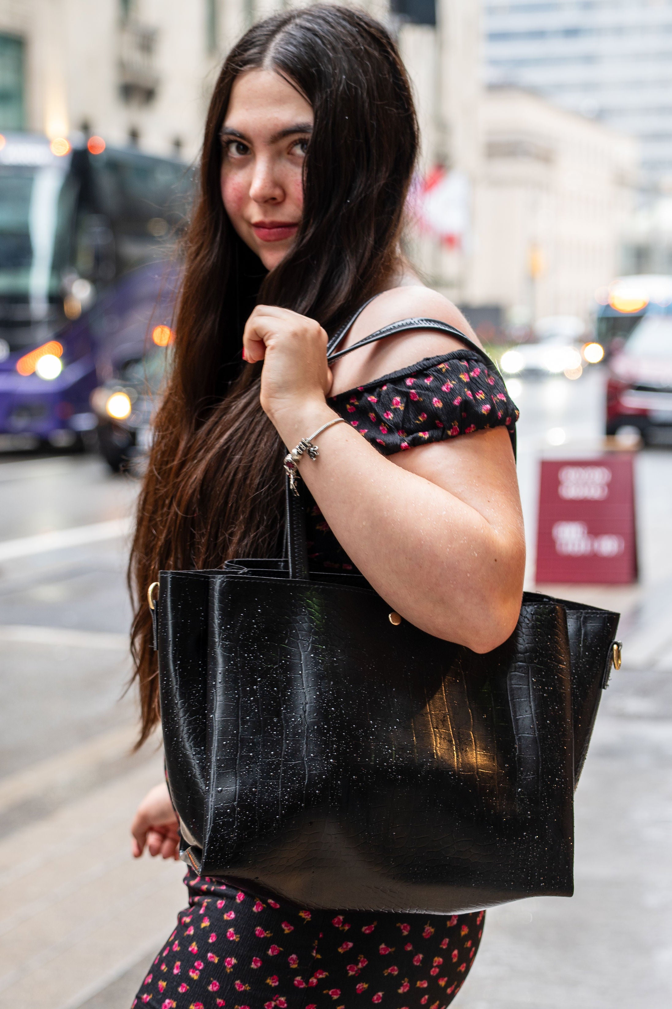 Runway Muse Tote Bag  Classic Noir